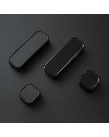 Maniglia per mobile WEGA maniglia design posata su una superficie scura