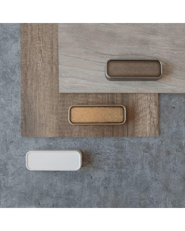 Maniglia per mobile WEGA maniglia design disposta su delle placche
