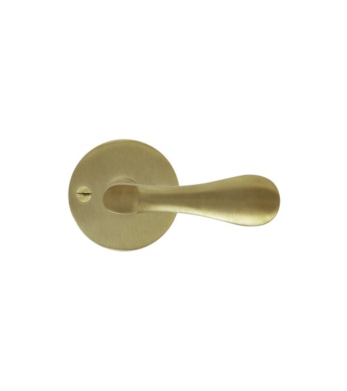 Maniglia per porta in ottone oro satinato 289 - maniglia design