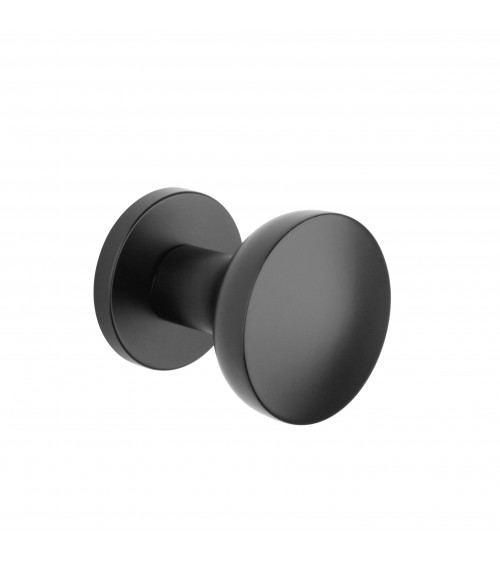 Pomello per porta nero MESA Rotondo mobile - maniglia design
