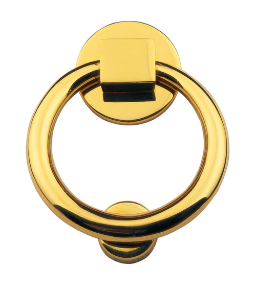 Battiporta Anello ottone lucido verniciato EUROWALE