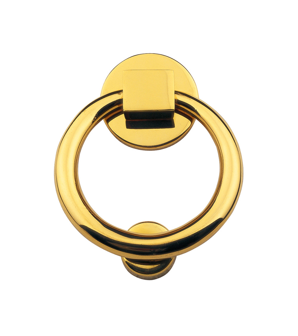 Battiporta Anello ottone lucido verniciato EUROWALE
