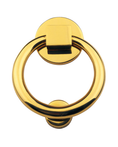 Battiporta Anello ottone lucido verniciato EUROWALE