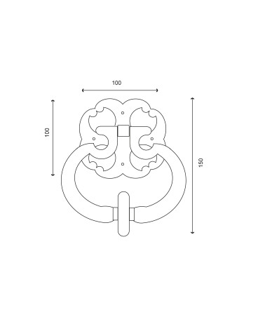 Disegno Battiporta in ghisa EUROWALE