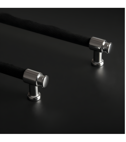 Maniglia per mobile anodizzato nero/cromo lucido GALIUM maniglia design