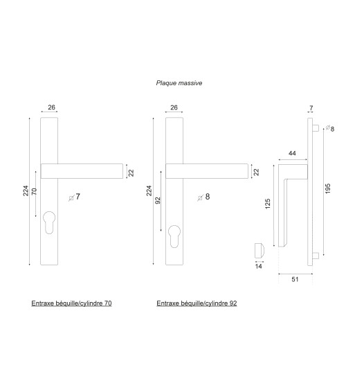 Bloom interasse 70 placca stretta 24 Nera EUROWALE