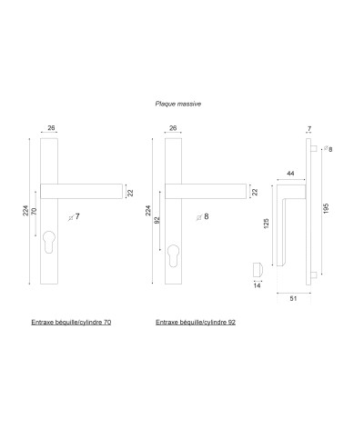 Disegno Bloom placca stretta 24 nera EUROWALE