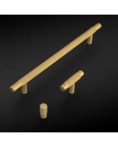 Maniglia per mobile anodo oro/oro opaco VENDÉ maniglia design su sfondo scuro