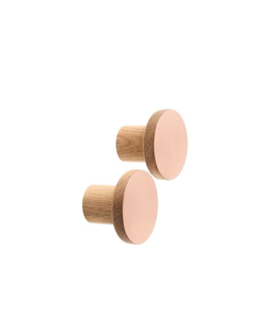 Appendiabiti in legno e rame COPPER