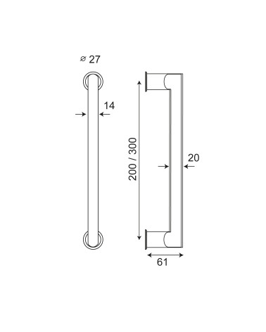 Disegno Maniglia di tiro New Pyla micro-rosette EUROWALE