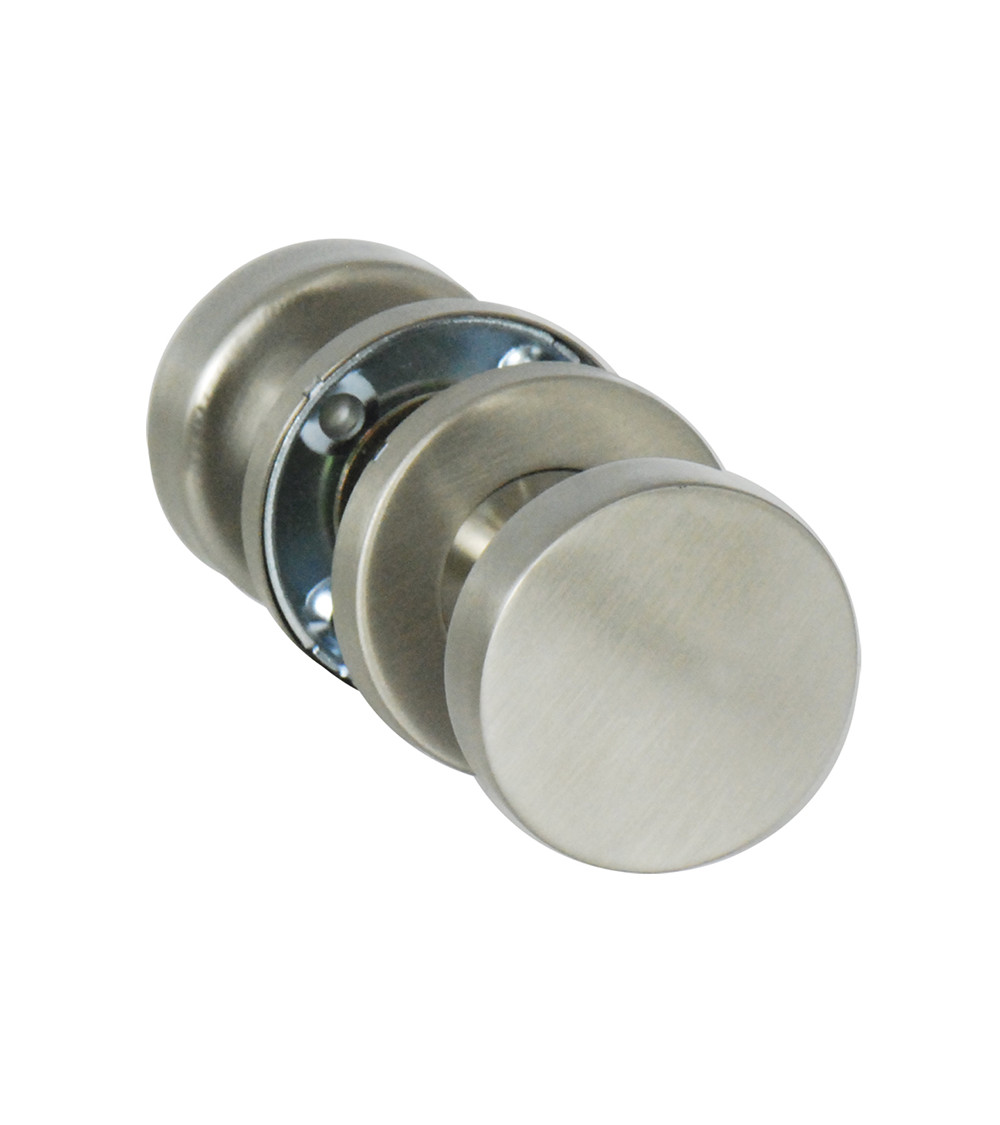 Maniglia per porta pomello doppio Cilindro piatto inox EUROWALE
