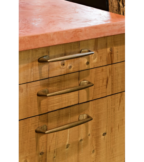 Maniglia per mobile PMC in bronzo - maniglia design