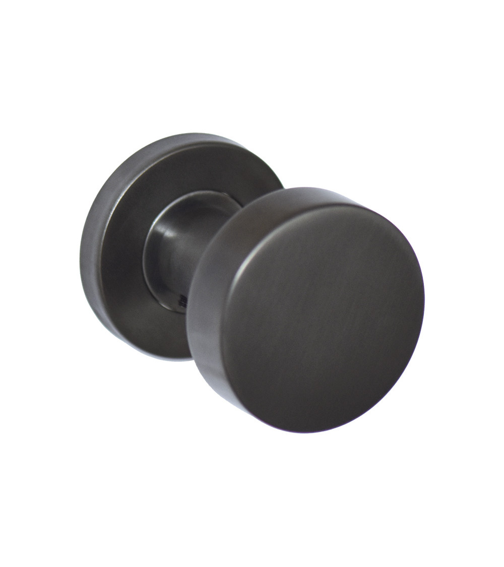 Bottone cilindro Grigio Luce PVD EUROWALE