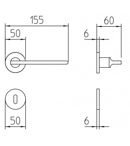 Maniglia porta oro opaco Mandelli Grint maniglia design