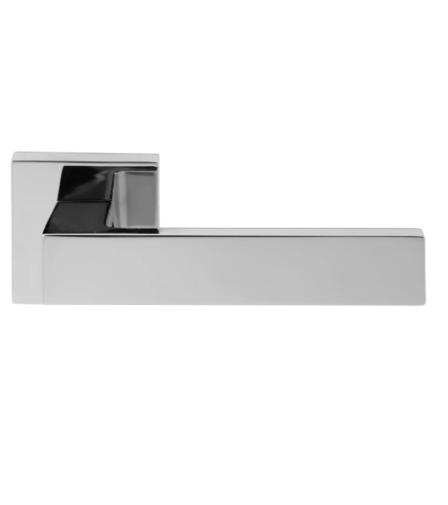 Maniglie per porta quadrate di colore cromo lucido Marquess