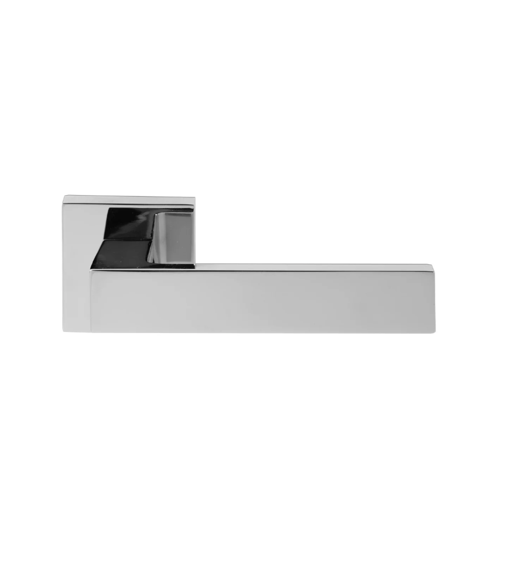 Maniglie per porta quadrate di colore cromo lucido Marquess