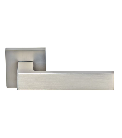 Maniglie per porta quadrate color nichel satinato Marquess