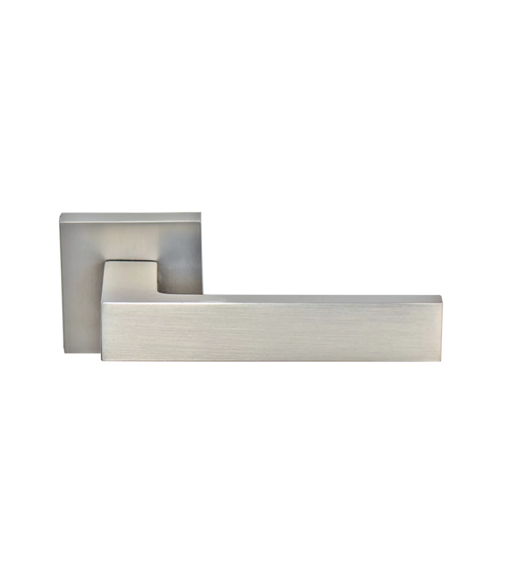 Maniglie per porta quadrate color nichel satinato Marquess