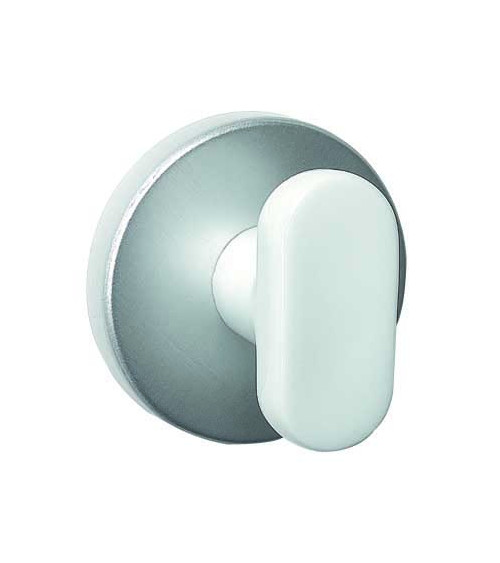 Maniglia per porta a croce in porcellana bianca Merigous - maniglia design