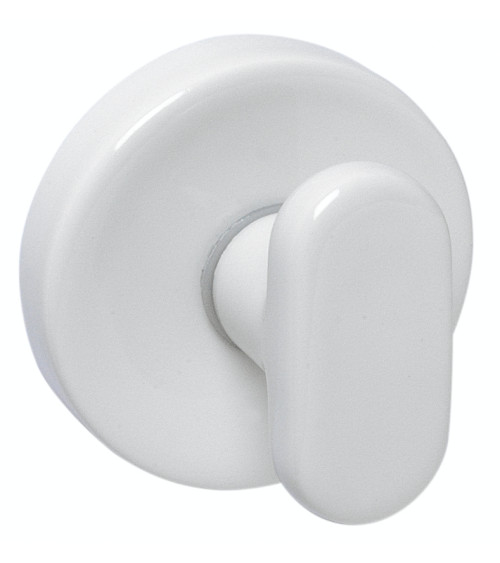 Maniglia per porta a croce in porcellana bianca Merigous - maniglia design