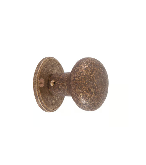 COPPIA POMOLO PER PORTA PHR /50 FERRO INVECCHIATO - NERO (VO) 45mm