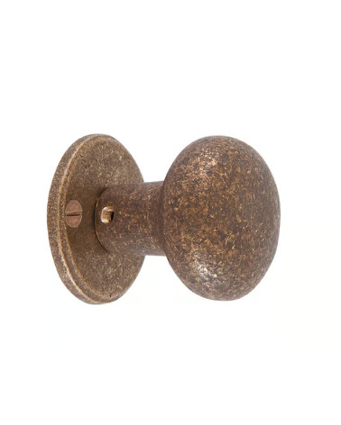 COPPIA POMOLO PER PORTA PHR /50 FERRO ANTICATO - (VO) 45mm
