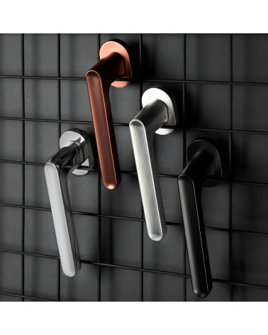 Maniglia per porta JACOB design presentata su una griglia
