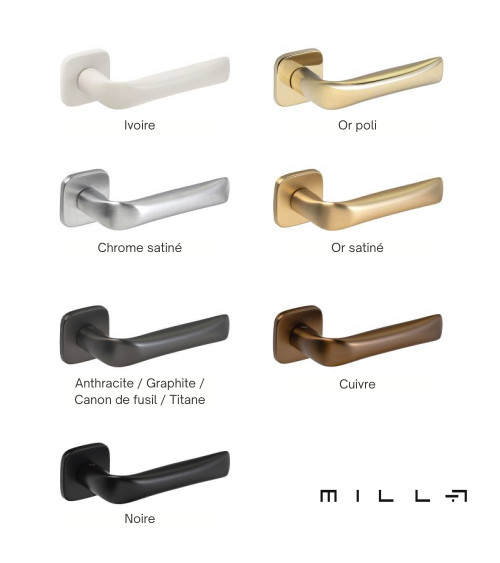 Maniglia per porta oro satinato FOLD design