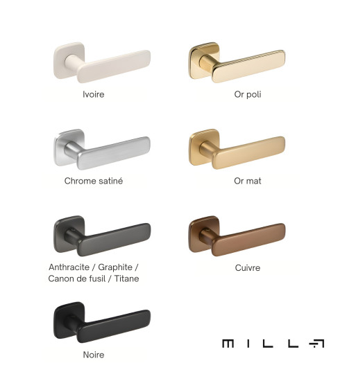 Maniglia per porta in zama FLOW design