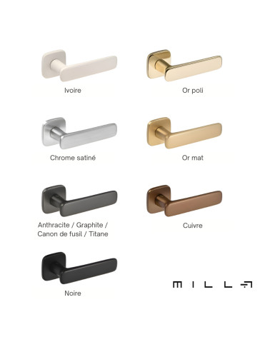Maniglia per porta in zamak FLOW maniglia design con 7 varianti