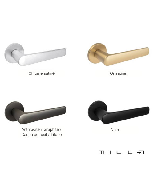 Maniglia per porta antracite MILA design