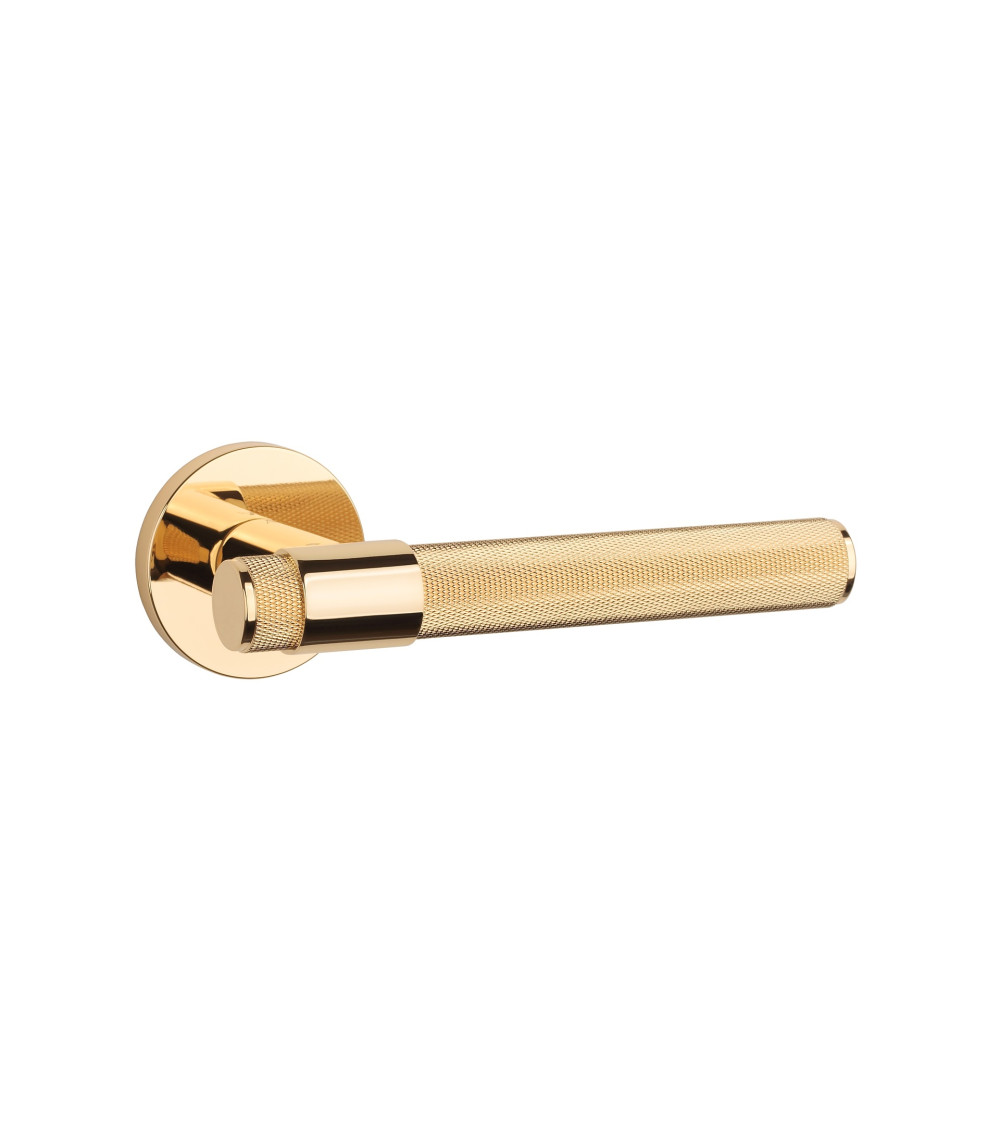 Maniglia per porta finitura oro brillante