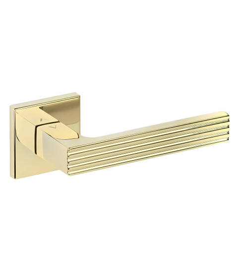 Maniglia per porta contemporanea in zamak FELICE quadrata design