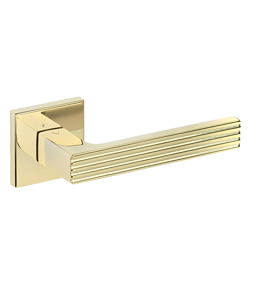 Maniglia per porta contemporanea in zamak FELICE quadrata design