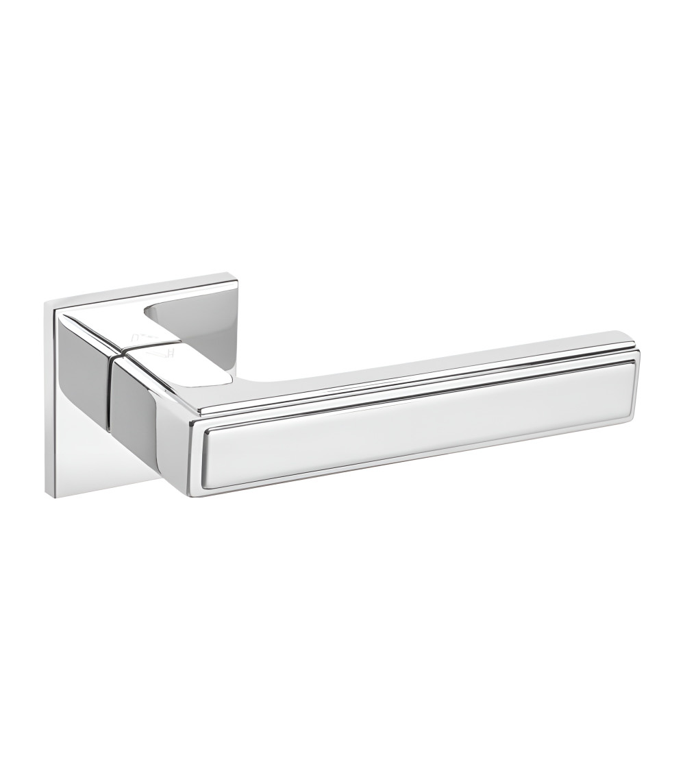 Maniglia per porta moderna in zamak FRESSIA quadrata design
