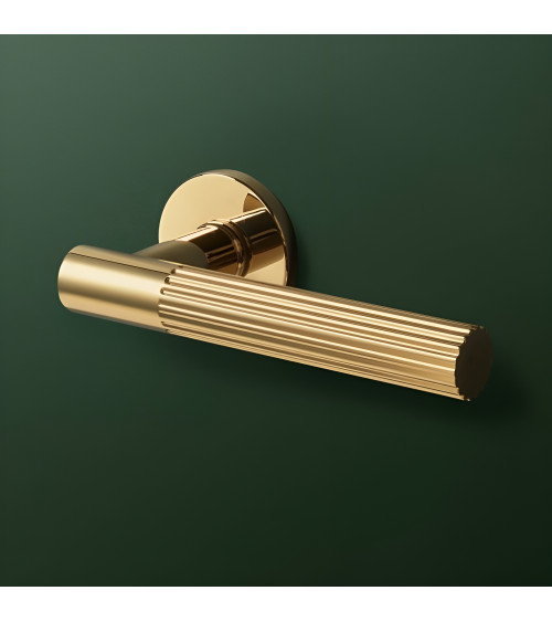Maniglia per porta oro lucido LIVIA maniglia design