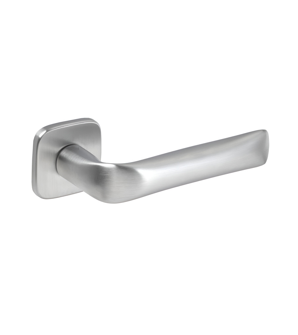 Maniglia per porta cromata satinata FOLD design