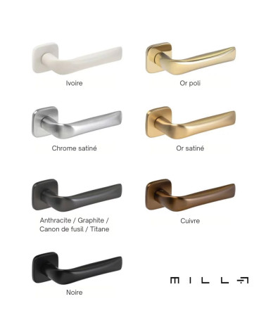 Maniglia per porta finitura oro lucido FOLD