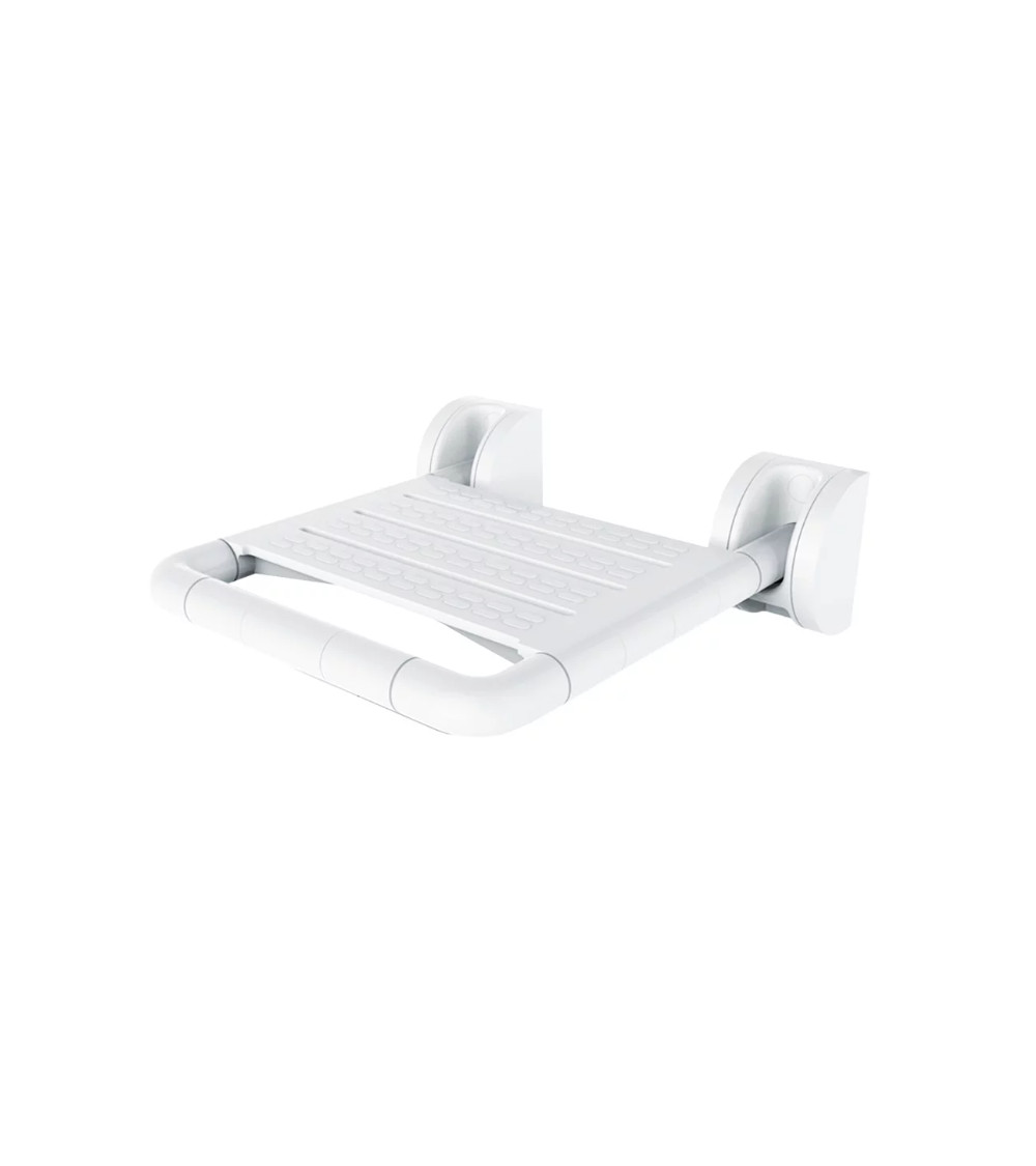 Sedile doccia ribaltabile PMR senza piede – Bianco | Sicurezza & comfort