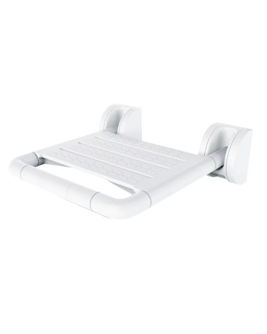Sedile doccia ribaltabile PMR senza piede – Bianco | Sicurezza & comfort