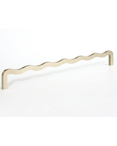 Maniglia Barra Asimmetrica in Ottone Massiccio – Design Moderno