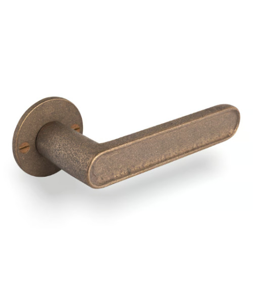 COPPIA MANIGLIA PH "CAST" /50F BRONZO GREZZO