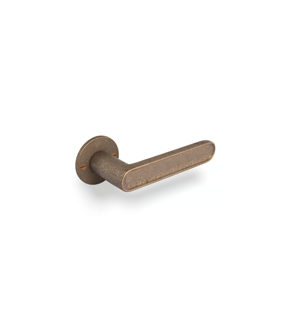 COPPIA MANIGLIA PH "CAST" /50F BRONZO GREZZO