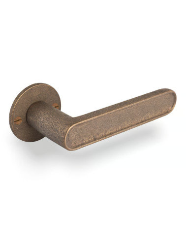 COPPIA MANIGLIA PH "CAST" /50F BRONZO GREZZO