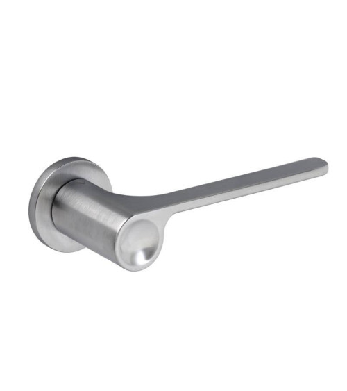 Maniglia per porta PLANO cromata satinata design