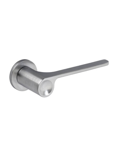 Maniglia per porta PLANO cromata satinata design