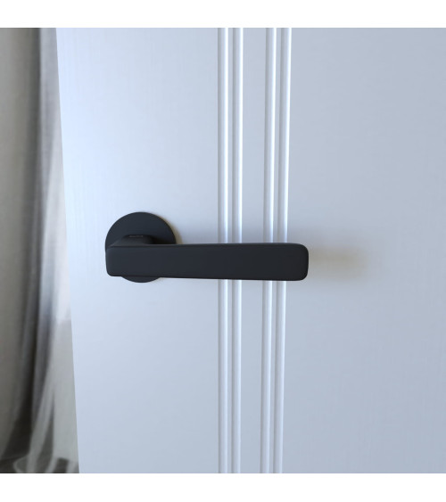 Maniglia per porta nera PARMA ferramenta design