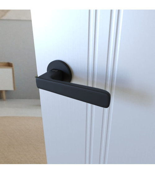 Maniglia per porta nera PARMA ferramenta design