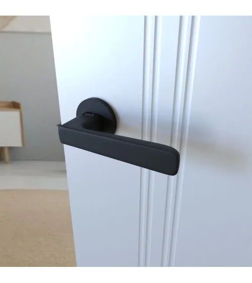 Maniglia per porta nera PARMA ferramenta design