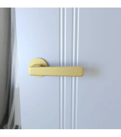 Maniglia per porta oro opaco PARMA ferramenta design